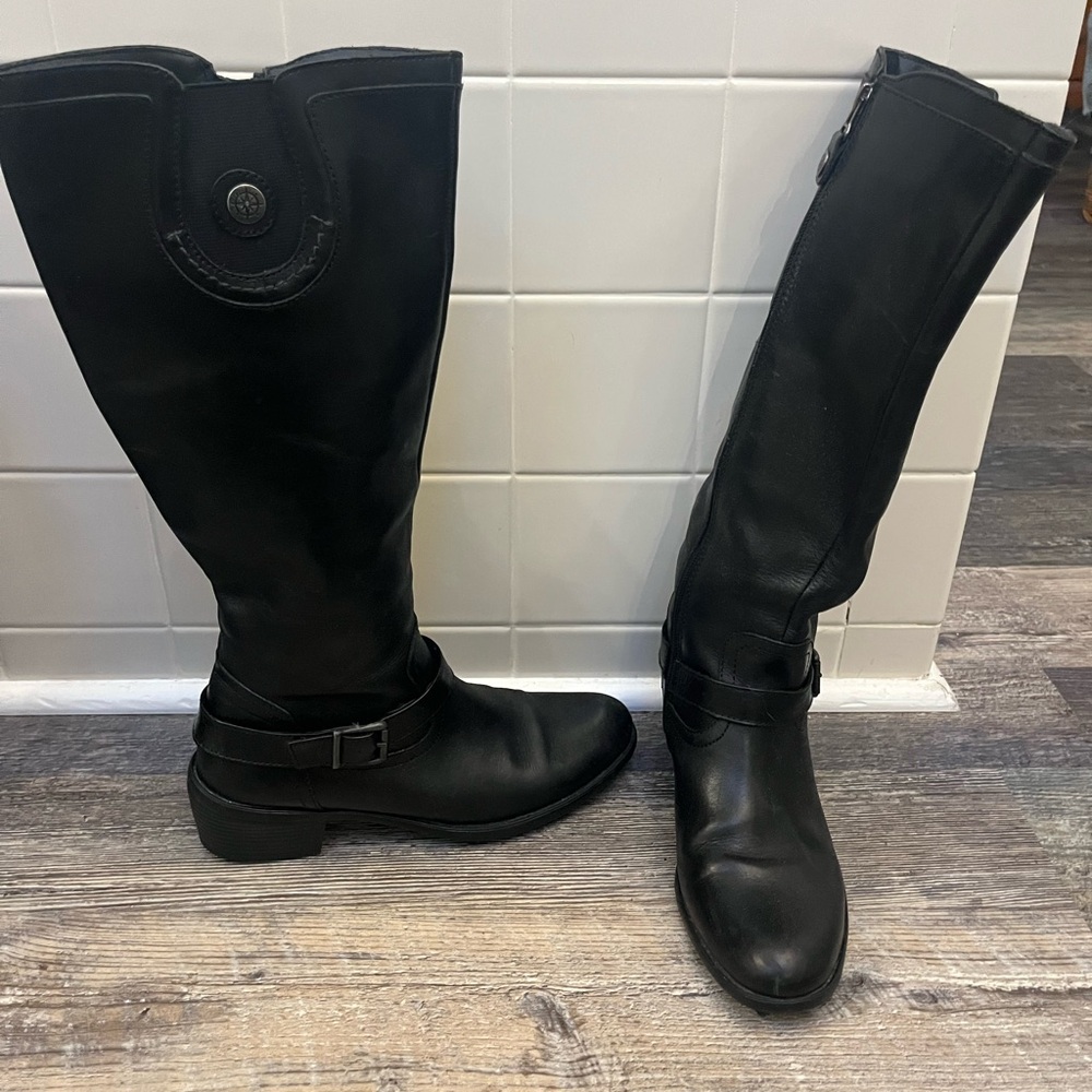 Source Unknown Black Over the Knee Boots